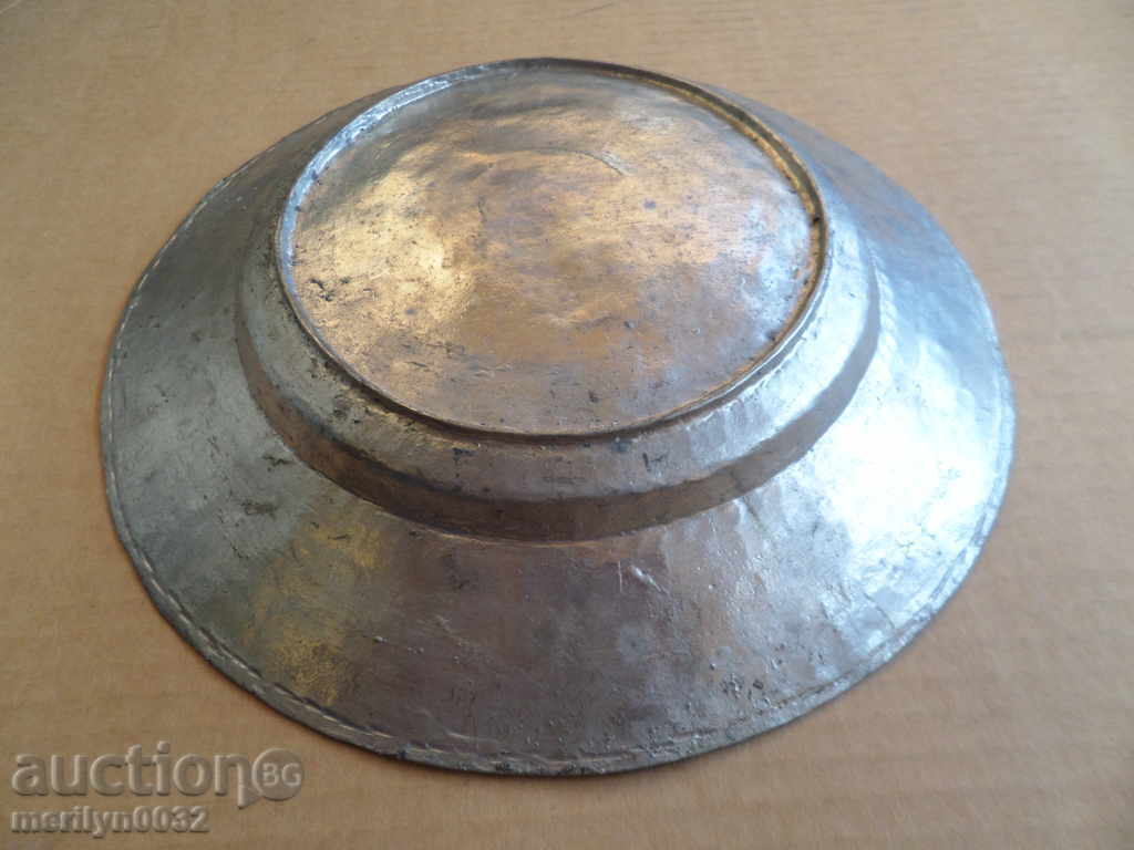 Ancient tin tin, saucer, bowl, tass, copper pot, baker - 5
