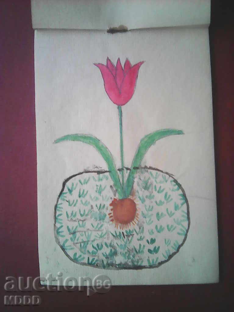 Old notebook - on the cover picture of Simeon 2 with price 2.00 BGN | € 1.02