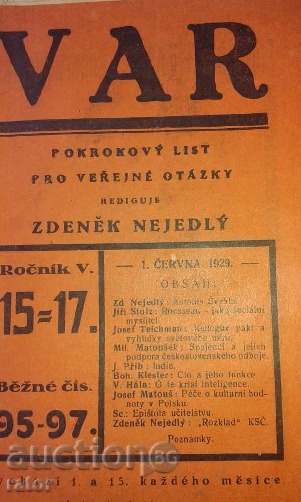 Magazines - Czechoslovakia 1929 - 1933. 5 pieces - 6 Magazines - Czechoslovakia 1929 - 1933. 5 pieces - 6