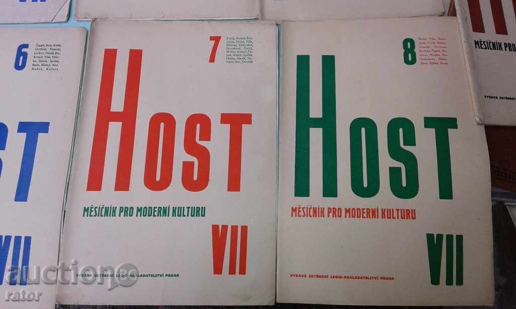 The HOST - Czechoslovakia Magazine 1923, 1927. 10 pieces - 5 The HOST - Czechoslovakia Magazine 1923, 1927. 10 pieces - 5