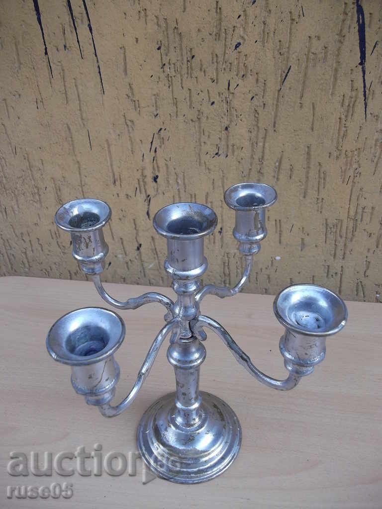 Bronze candlestick for 5 pcs. candles - 1,720 kg. - 7 Bronze candlestick for 5 pcs. candles - 1,720 kg. - 7