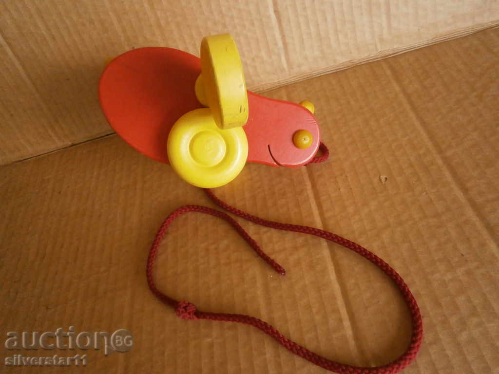 retro wooden toy on wheels - 5 retro wooden toy on wheels - 5