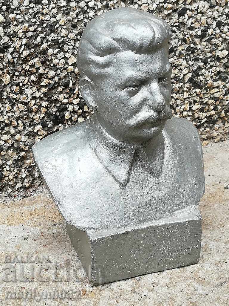 Bust din aluminiu al figurinei lui Stalin, plastic, statuetă - 7