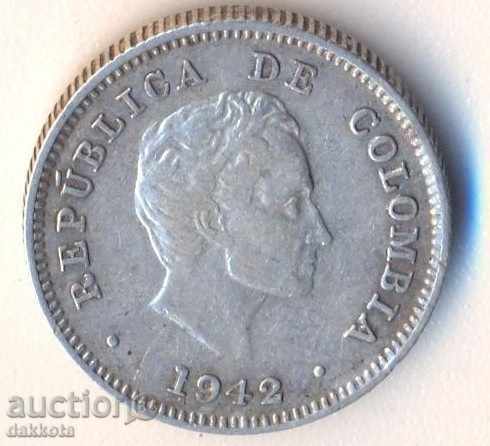 Columbia 20 centavos 1942, argint, calitate cu preț € 12.78 | 25.00 BGN
