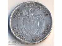 Colombia 20 santavos 1942, silver, quality