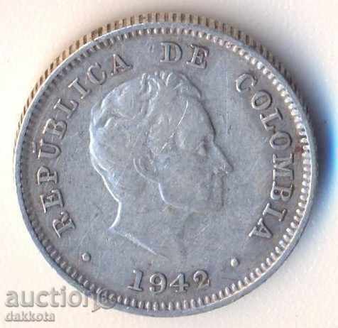 Колумбия 20 сентавос 1942 година, сребро, качество с цена € 12.78 | 25.00 лв.