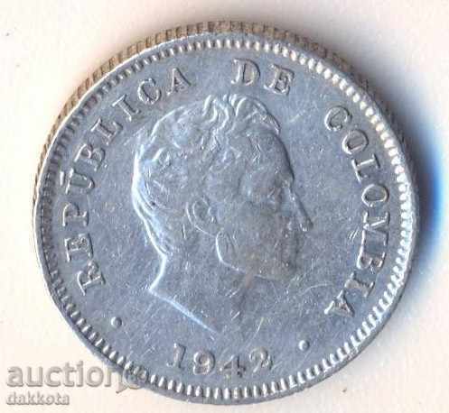 Колумбия 20 сентавос 1942 година, сребро, качество с цена 20.00 лв. | € 10.23 Колумбия 20 сентавос 1942 година, сребро, качество с цена 20.00 лв. | € 10.23