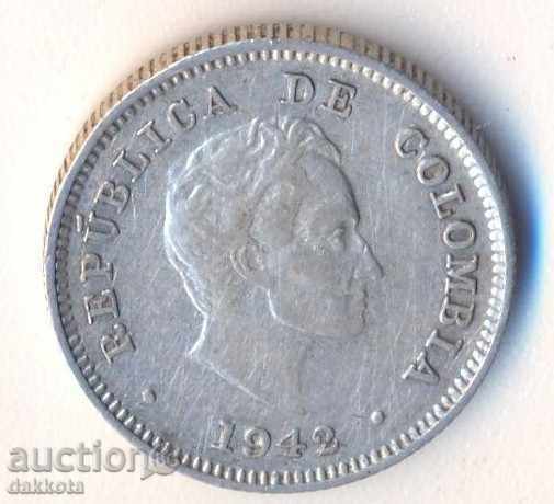 Колумбия 20 сентавос 1942 година, сребро, качество с цена € 12.78 | 25.00 лв.