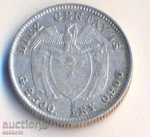 Colombia 20 santavos 1942, silver, quality
