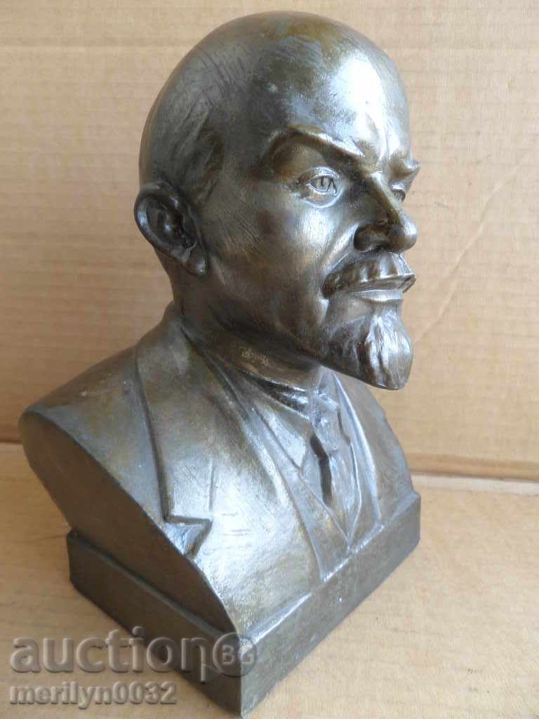 Aluminum bust of Lenin, figure, plastic, statuette - 6 Aluminum bust of Lenin, figure, plastic, statuette - 6