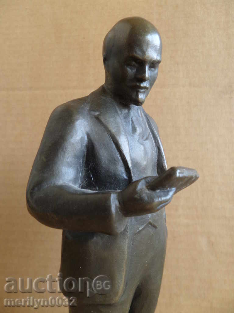 Aluminum figure of Lenin inscription 1978on plastic statuette - 5 Aluminum figure of Lenin inscription 1978on plastic statuette - 5