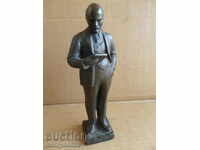Алуминиев фигура на Ленин надпис 1978год пластика статуетка