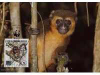 WWF комплект карти максимум Мадагаскар 1988 - лемури