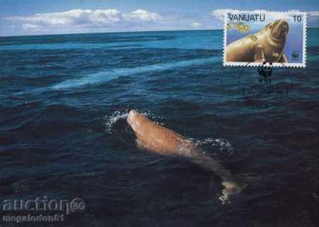 WWF card set maximum Vanuatu 1988 - dugong with price 3.00 BGN | € 1.53