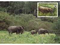 WWF înființat carduri - Gabon 1988
