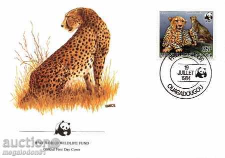 WWF set of envelope env. Envelope 1984 - cheetah with price 10.00 BGN | € 5.11 WWF set of envelope env. Envelope 1984 - cheetah with price 10.00 BGN | € 5.11