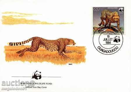 Auction WWF set of envelope env. Envelope 1984 - cheetah Auction WWF set of envelope env. Envelope 1984 - cheetah