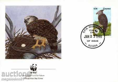 Delivery of WWF kit first. Envelopes Guyana 1990 Delivery of WWF kit first. Envelopes Guyana 1990