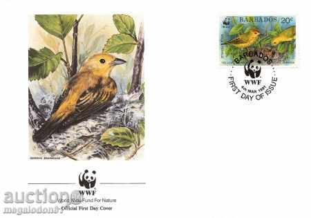 WWF kit first. envelopes Barbados 1991 with price 8.00 BGN | € 4.09