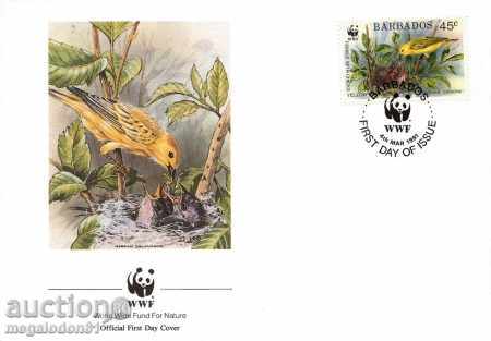 Auction  WWF kit first. envelopes Barbados 1991