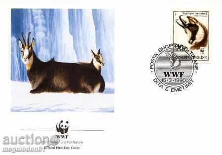 Delivery of WWF FDC Albania Set 1991 - Wild Goat Delivery of WWF FDC Albania Set 1991 - Wild Goat