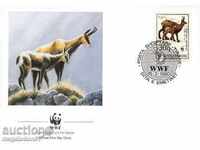 WWF FDC που Αλβανίας 1991 - αγριοκάτσικο