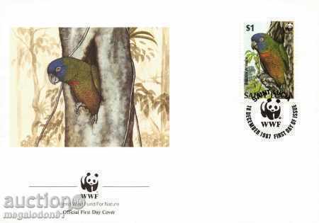 Auction WWF FDC St Lucia 1987 - Parrot Auction WWF FDC St Lucia 1987 - Parrot