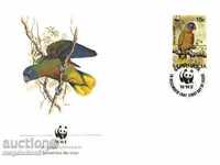 WWF FDC комплект Сейнт Лусия 1987 - папагал