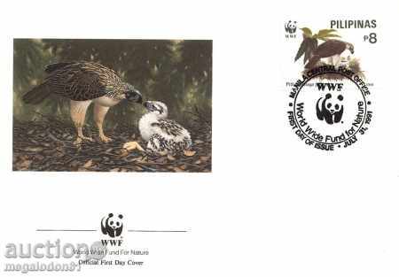 Delivery of WWF FDC Kit Philippines 1991 - Eagle Delivery of WWF FDC Kit Philippines 1991 - Eagle
