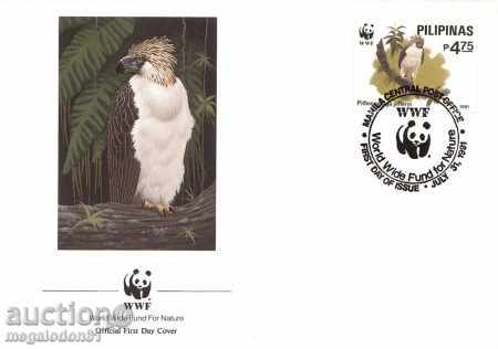 WWF FDC που Φιλιππίνες 1991 - Eagle