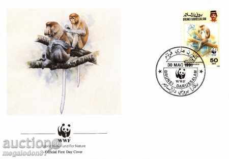 Auction  WWF FDC Brunei Set 1991