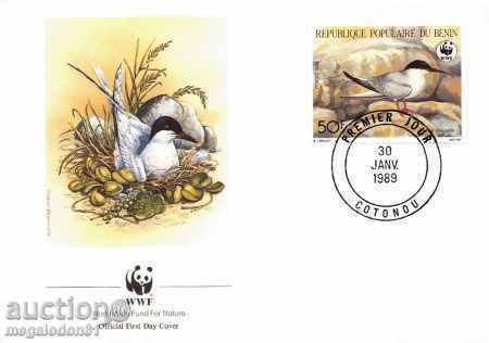 Auction  WWF FDC Benin kit, tuna fish 1989