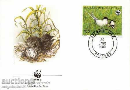 WWF FDC Σετ Μπενίν, Tern 1989