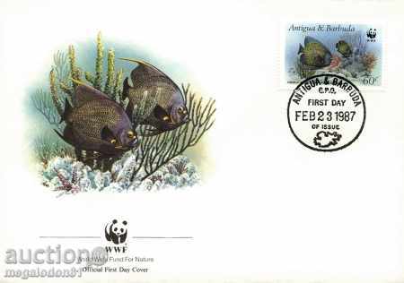 Auction WWF FDC Kit Antigua & Barbuda 1987 Auction WWF FDC Kit Antigua & Barbuda 1987