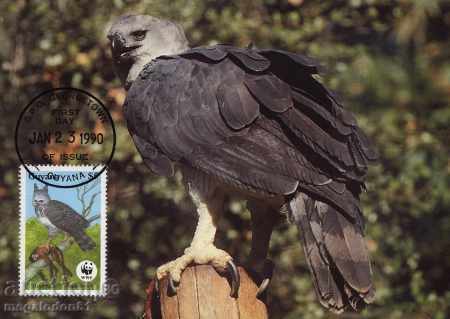 WWF Maps Max Guiana 1990 - Eagle Harpia with price 7.00 BGN | € 3.58 WWF Maps Max Guiana 1990 - Eagle Harpia with price 7.00 BGN | € 3.58