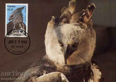 carduri de WWF up Giyana 1990 - vultur harpie