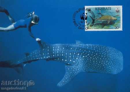 Auction WWF Cards Maximum Kiribati 1991 Auction WWF Cards Maximum Kiribati 1991