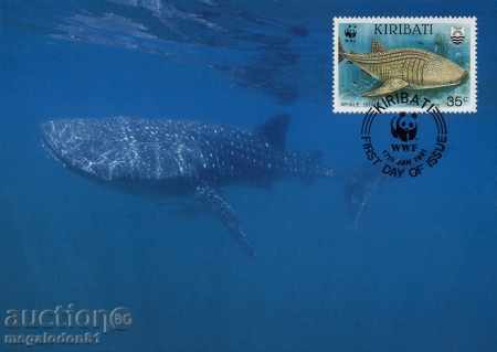 Delivery of WWF Cards Maximum Kiribati 1991 Delivery of WWF Cards Maximum Kiribati 1991