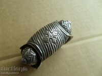 Възрожденска сребърна гривна рогатка, сачан, накит, сребро