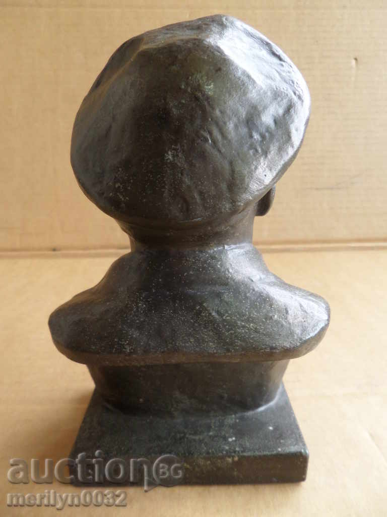 Aluminum bust of Lenin, figure, plastic, statuette - 6
