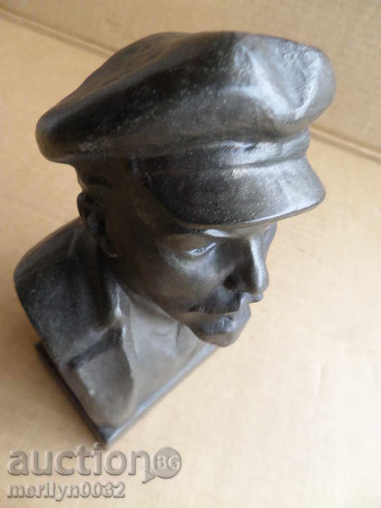 Aluminum bust of Lenin, figure, plastic, statuette - 7