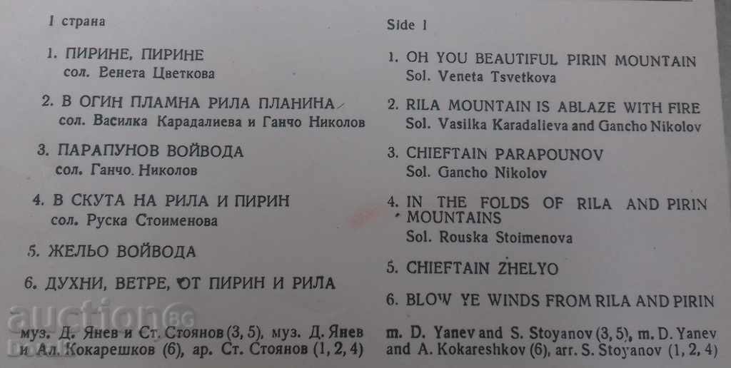 Auction Plates / Plate - Pirin songs Auction Plates / Plate - Pirin songs