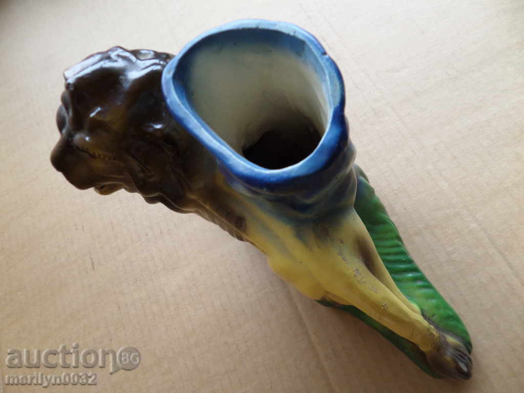 Παλιά βάζο με κεραμικό σχήμα λιοντάρι - 6 Παλιά βάζο με κεραμικό σχήμα λιοντάρι - 6