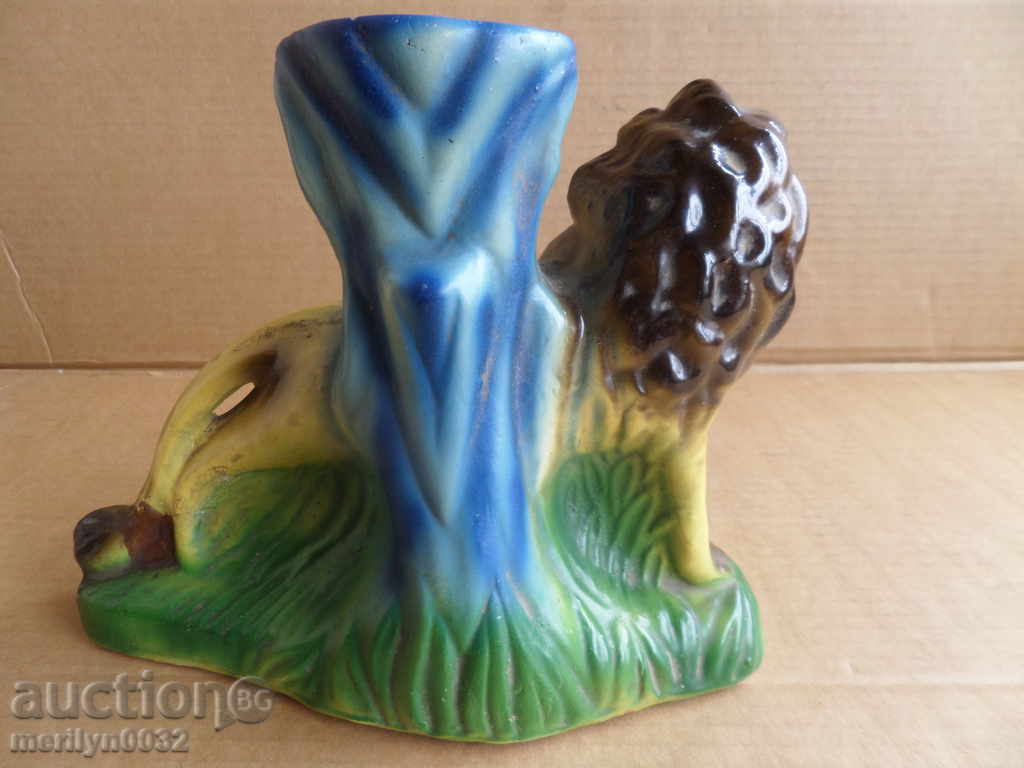 Παλιά βάζο με κεραμικό σχήμα λιοντάρι - 7 Παλιά βάζο με κεραμικό σχήμα λιοντάρι - 7