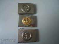 LOT OF THREE OLD GERMAN COMMUNIST MILITARY BUCKLES