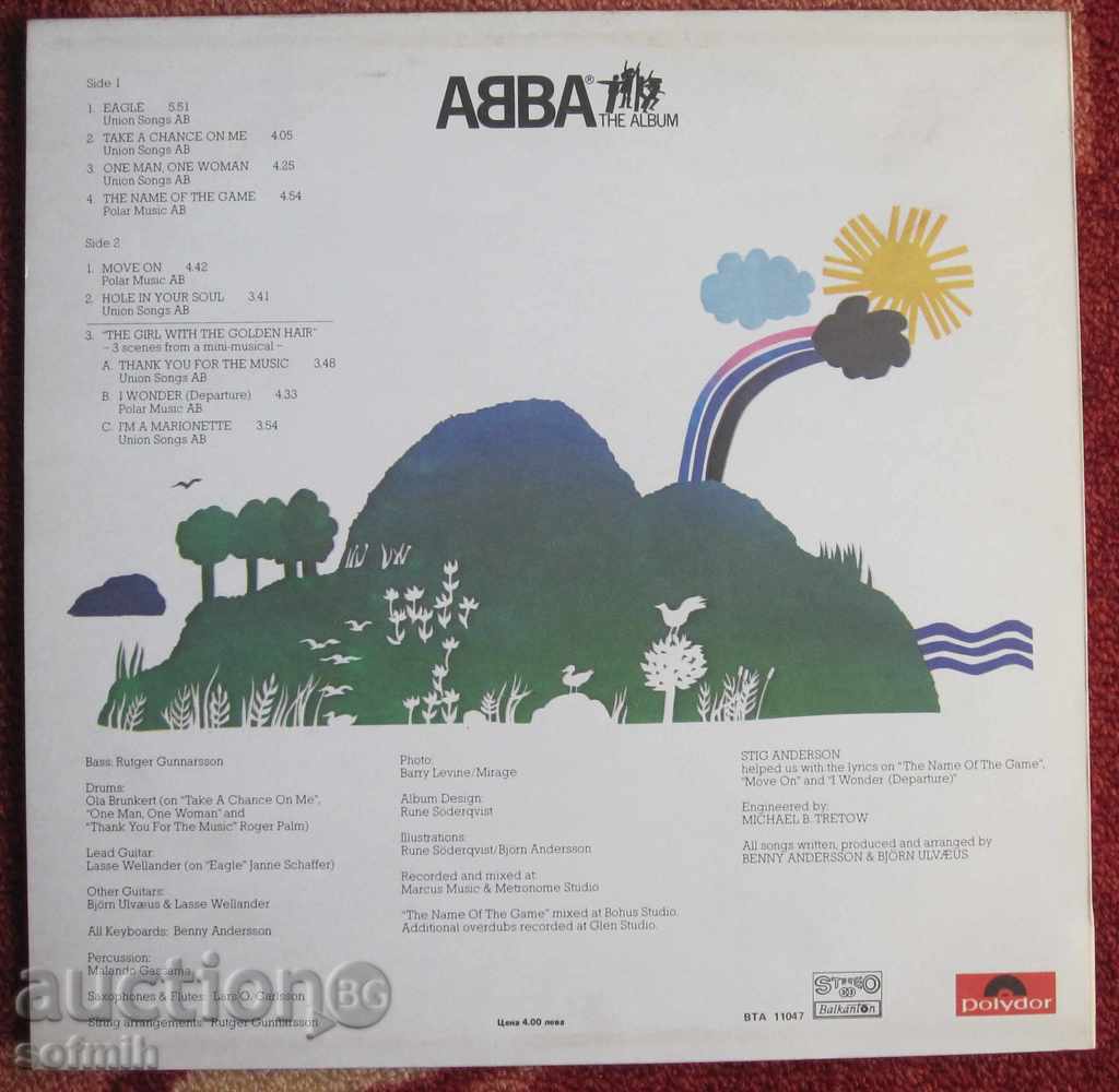 music plate Abba with price € 25.00 | 48.90 BGN