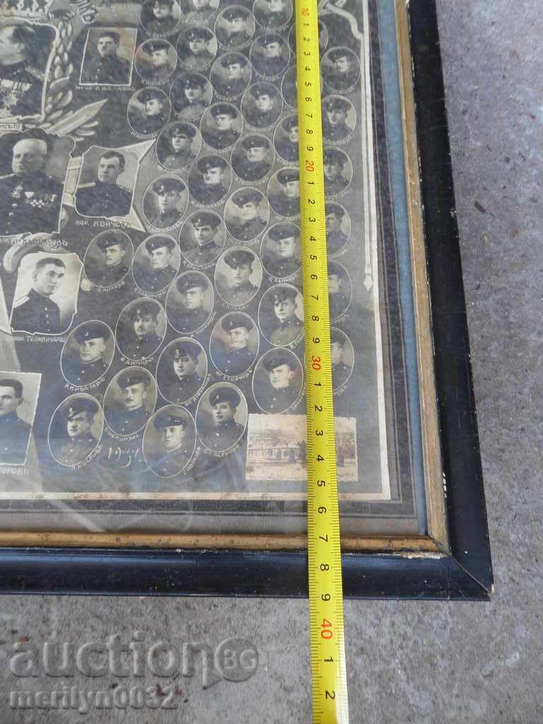 Fotografie în ramă, portret militar Regimentul 5 Dunăre, Școală - 6