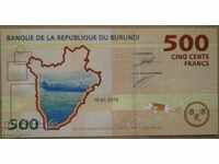 500 франка Бурунди 2015 UNC