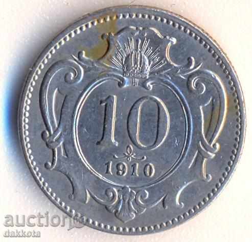 Austria 10 chelery 1910 year