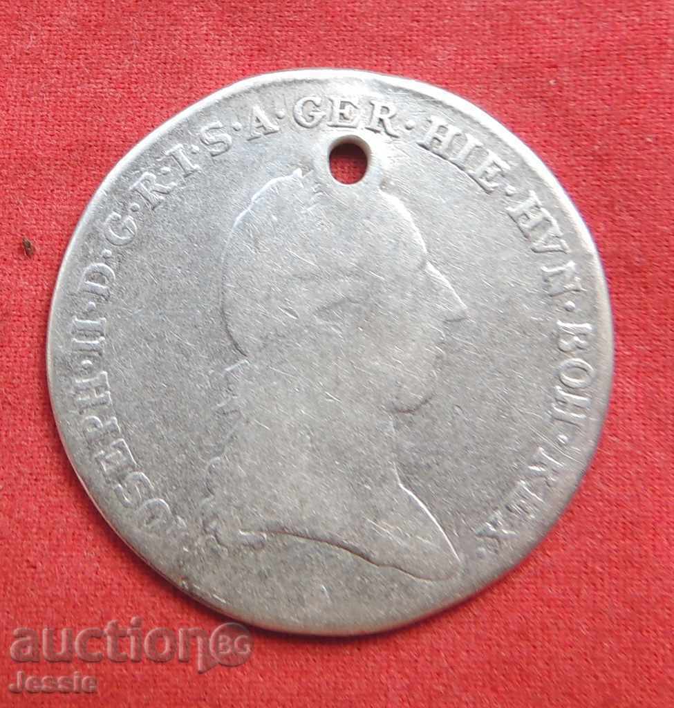1/4 кроненталер 1790 А  Австрийска Холандия  Франц Йосиф II с цена € 19.24 | 37.63 лв.